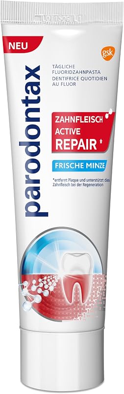 Active Gum Repair* Pasta de dientes con fluoruro, 1 x 75 ml, pasta de dientes para encías más saludables a partir de la semana 1**