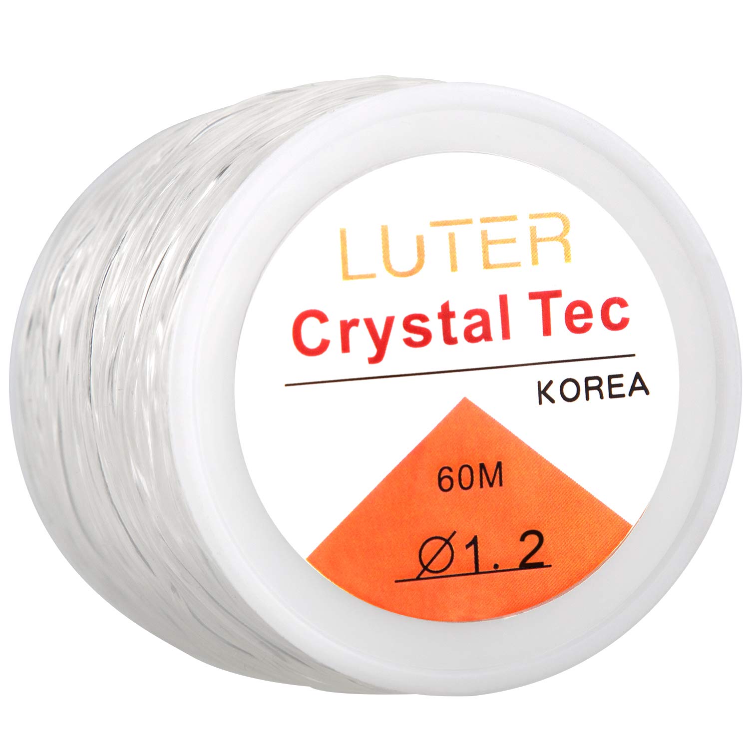 LUTER 1.2mm Clear Bead Cord Crystal Elastic Stretchy Bracelet String for Jewelry Making Necklace Bracelet Beading Thread(328ft)