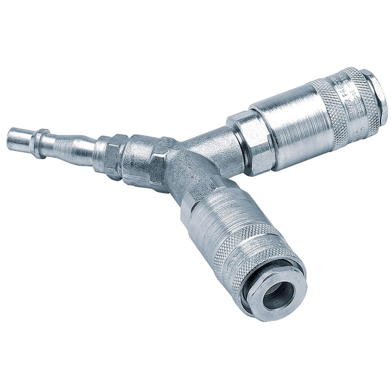 Draper 25813 PCL Twin Standard Coupling with Two Couplings and One Tailpiece, Blue