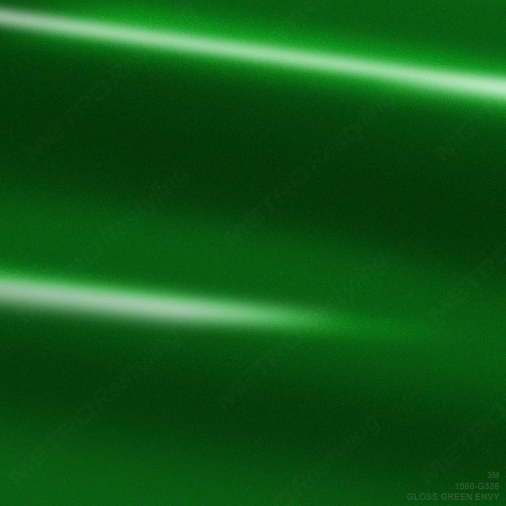 3M 1080 G336 Gloss Green Envy 5ft x 75ft (375 Sq/ft) Car Wrap Vinyl Film