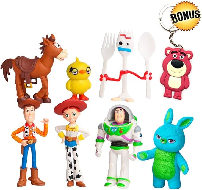 YFTTW Toy Story Toys Action Figures with Woody, Buzz and Rex Premium Animated