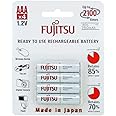 4 Fujitsu HR4UTC AAA Ready-to-use 2,100 Times Rechargeable Batteries NiMH 1.2V 800mAh (Min. 750mAh) Made in Japan
