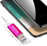 SunData 64GB USB 3.0 Flash Drive Thumb Stick - Pink, 90MB/s Read Speed view 4