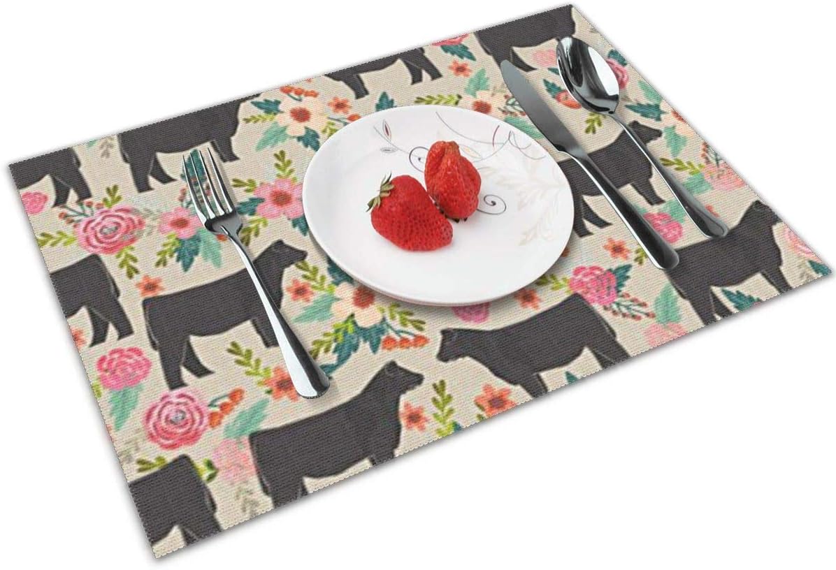 Amazon Com Fdfuy Show Steer Cows Farm Barn Florals Design