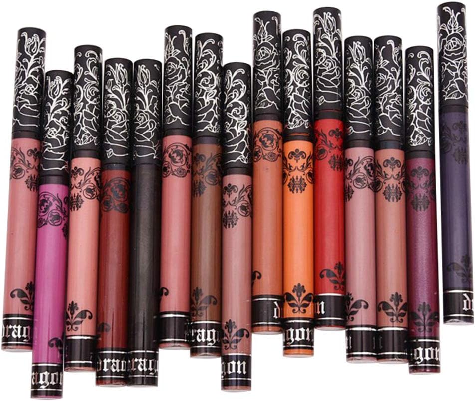 Froomer 15 Colors Matte Liquid Lipstick Pen Makeup Cosmetic Long Lasting Waterproof Matte Liquid Lip Gloss