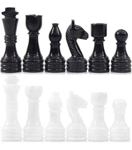 Amazon.com: OceanicX Handcrafted Premium Marble Chess Pieces Set