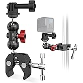 Mechrig Super Clamp Mount Kit with 360° Ballhead Magic Arm – Universal Camera Mount with 1/4"-20 Screws for DSLR Camera,Led Lights,Action Cameras,and More