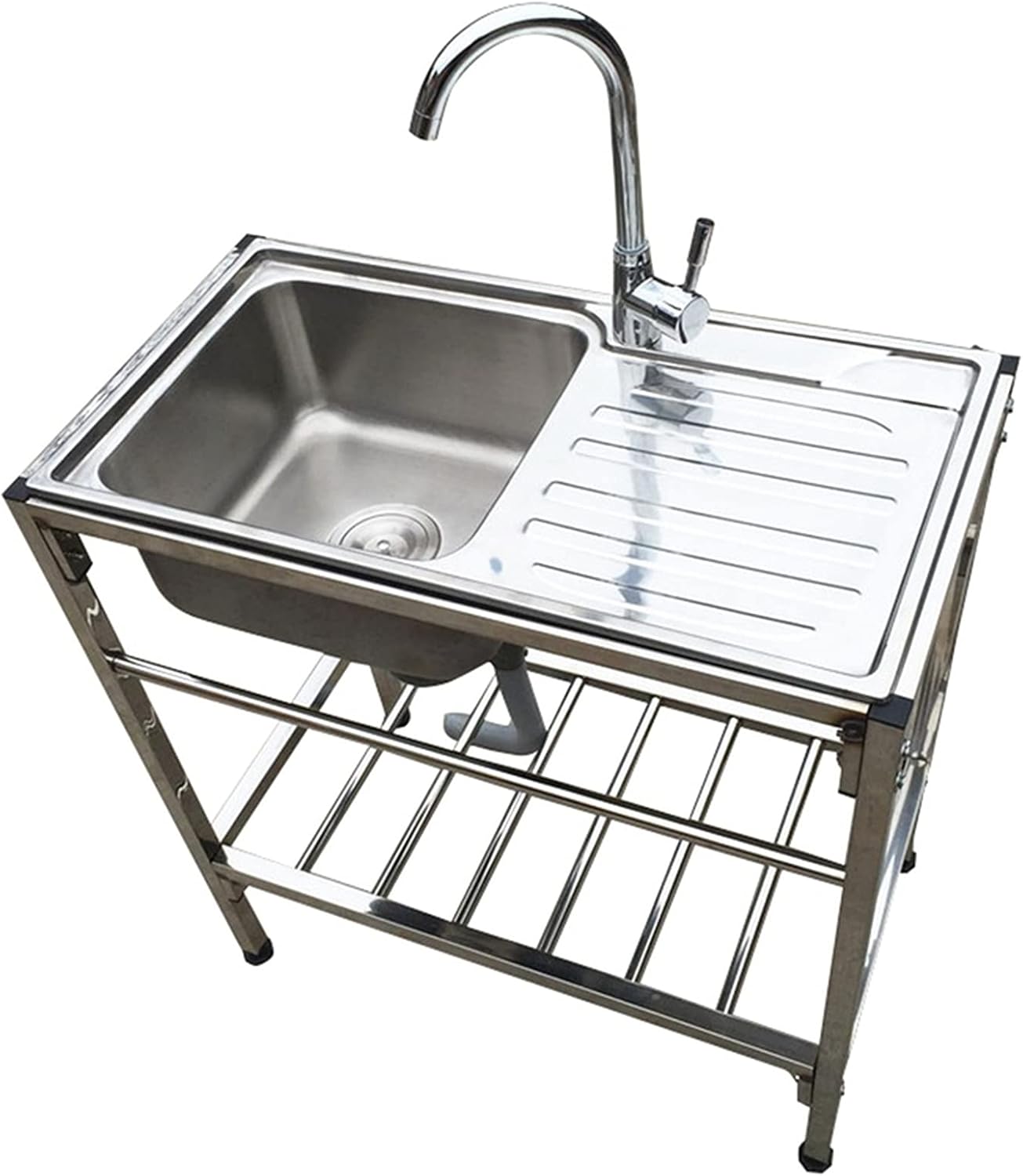 Stainless Sink, Commercial Kitchen Sink with Faucet, Catering Sink