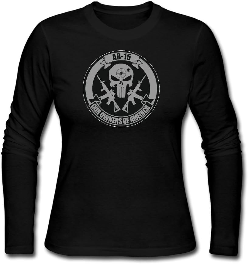 Women's American Liberty Crossed AR-15 Cotton Long Sleeve Tshirt