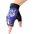 Kids Fingerless Cycling Gloves Mittens Breathable Non-Slip Shock-Absorbing Kids Riding Bike Gloves Girls Boys Fishing Bicycle Roller Skating Hunting Climbing Half Finger Outdoor Sports Gloves