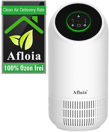 Amazon De Afloia Luftreiniger Mit True Hepa Filter Mit 4 Schichten Und Nachtlichtfunktion Geruchsbeseitigung Pollen Allergene
