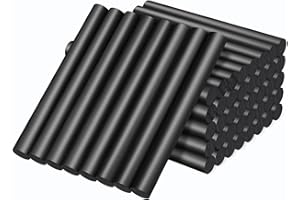 Manarty Black Hot Glue Sticks Full Size, 48 PCS 0.43" Dia x 4" Long Standard EVA Hot Melt Adhesive Gluing Stick, High Low Temp for Handmade Car DIY Art Craft Home Office Project Craft Fix & Repairs