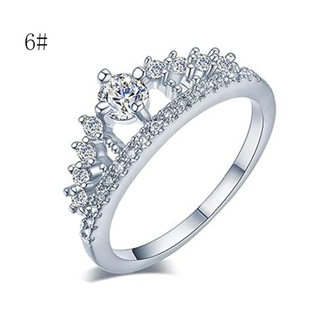 Amazon.com: Lady joyas anillo, cicuta Women Girl s Simple ...