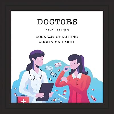 Medical Office Decorations | Appreciation Sign Gifts For Doctors | School Nurse Wall Art | Gift For Medical Student | Doctor Desk Art Decor