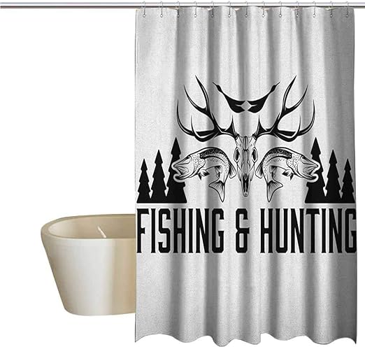 Amazon Com Genhequnan Hunting Extra Wide Shower Curtain Tropical