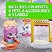 Littlest Pet Shop Prep 'n Party Double Playset Toy, Sparkle Deco, Includes Fan-Voted Pet, Ages 4 and Up