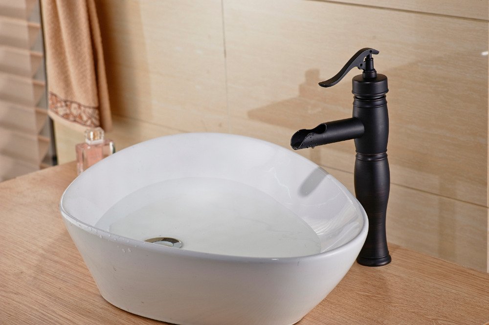 Vanme Basin Faucet New Oil Rubbed Bronze Water Pump Bathroom