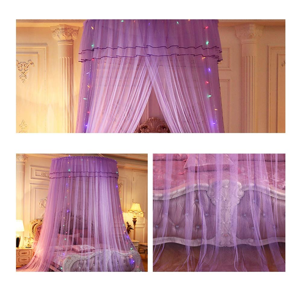 Zanzariera A Cupola Per Letto Matrimoniale - 60x250x900 Cm, Poliestere, Per Interni E Campeggio - Foto 4