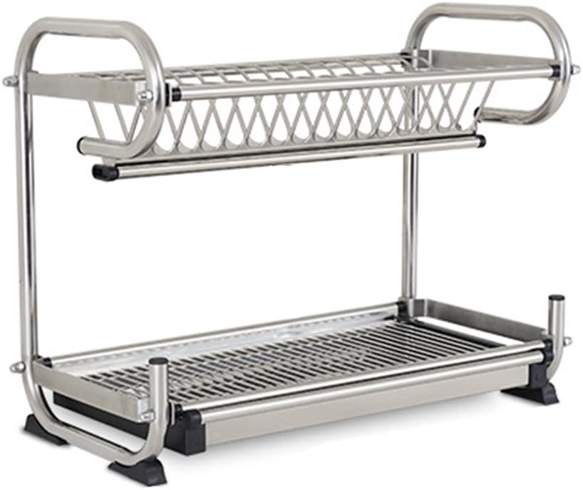 Kitchen Storage Rack / Stainless Steel Dish Rack / Single Layer / Chopsticks Storage Rack ( Size : 40*24*38CM )