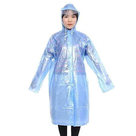 YIFU Erwachsene PVC Regenmantel Outdoor Männer und Frauen Mode Reise Portable transluzente Poncho, 4