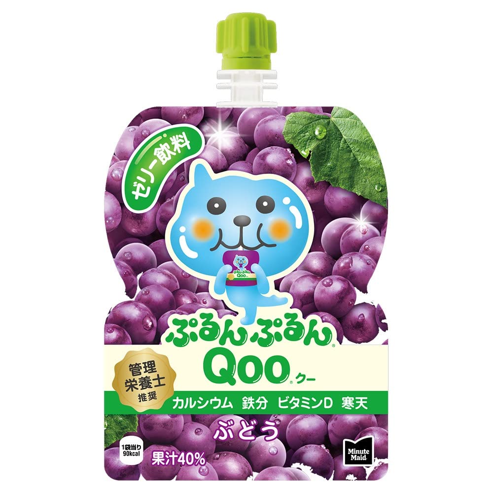 コカ・コーラ ミニッツ メイド ぷるんぷるんQoo ぶどう 125gパウチ×30袋商品画像