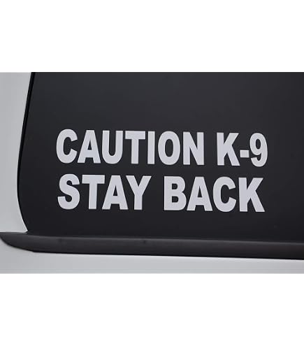 Caution K9 Unit Set - Die-cut Vinyl Decal -car / Truck / Window Sticker Kit - K1 - UK