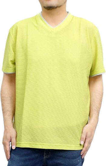 Amazon コスビー Cosby 半袖 Tシャツ メンズ 大きいサイズ Vネック 無地 ドライ ワッフル 吸汗速乾 消臭 抗菌 カットソー Tシャツ カットソー 通販