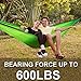LATTCURE Outfitters Hammock Camping Double & Single with Tree Straps，Portable Parachute Nylon Hammock for Indoor Outdoor Backpacking Survival & Travel 107