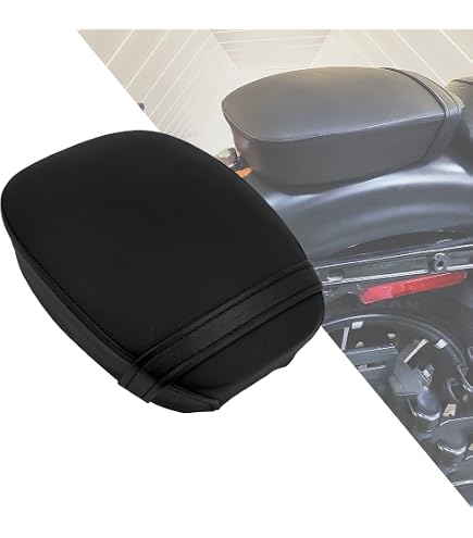 Siège Passager Arrière Pour Harley Sportster | Cuir Noir - Compatible XL883, XL1200, X48 2004-2019