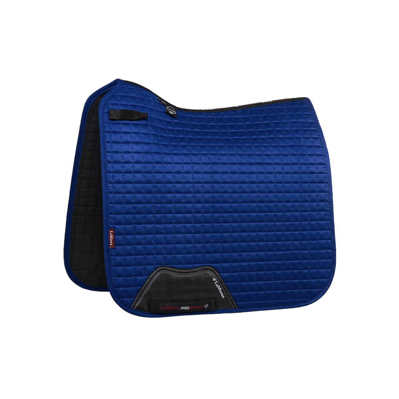 LeMieux Dressage Suede Square Saddle Pad - Saddle Pads for Horses - Equestrian Riding Equipment and Accessories (Benetton Blue - Large)