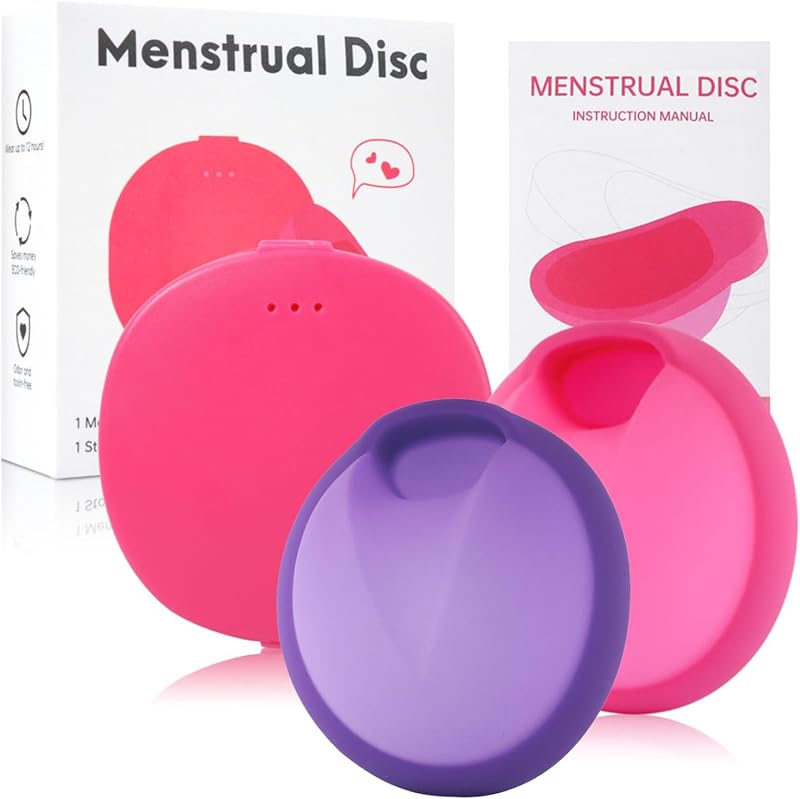 PATILWON Reusable Menstrual Disc Kit, BPA-Free Silicone, High Capacity