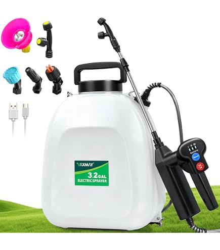 Amazon.com: SuperHandy PRO ULV 花園霧化背包噴霧器,無線電池,2.6GAL