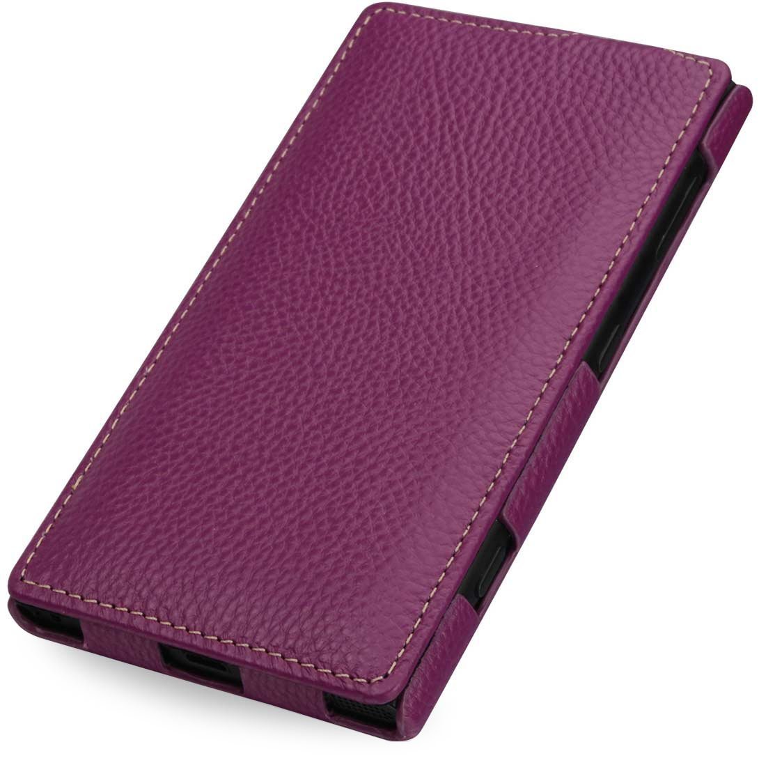 StilGut UltraSlim Genuine Leather Case for Nokia Lumia 1020, Purple — image 1