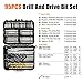 EnerTwist 95 Pc Drill and Screw Bit Set for Masonry Metal Wood Plastics Drilling and Driving