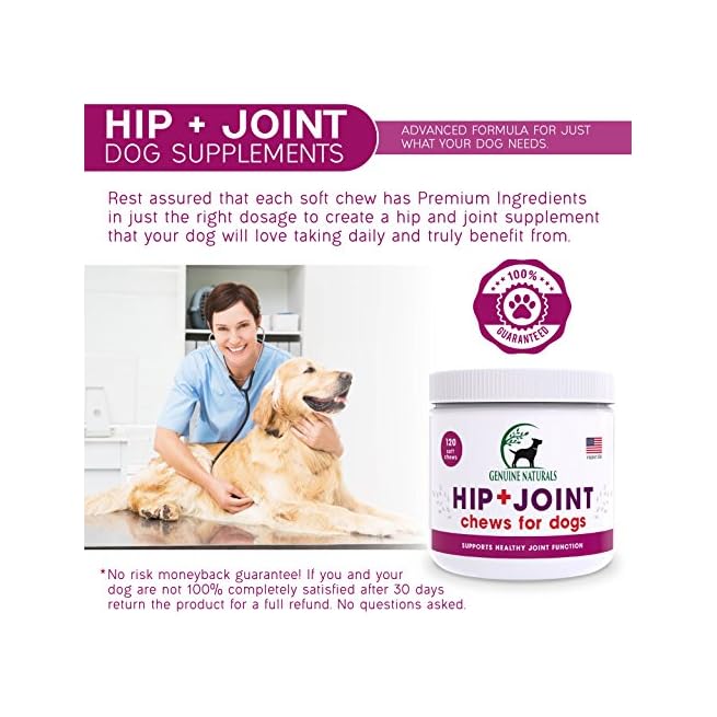 genuine naturals hip and joint chews for dogs