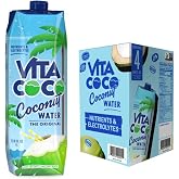 Vita Coco Coconut Water, Original, 33.8 Oz (Pack of 4) | Naturally Hydrating Electrolytes, Refreshing Coconut Taste, Perfect for Smoothies &amp; Protein Shakes, Vital Nutrients, Non-GMO