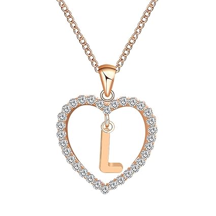POIUDE Damenhalskette Silberhalskette Mode Frauen Geschenke 26 Englisch Brief Name Kette Anhänger Halskette Schmuck Sterling(