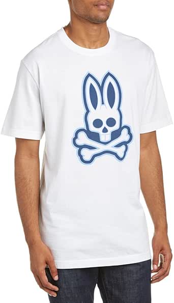 Amazon.com: Psycho Bunny Men's Double Outline Logo T-Shirt, White, 9/XXX-Large: Clothing