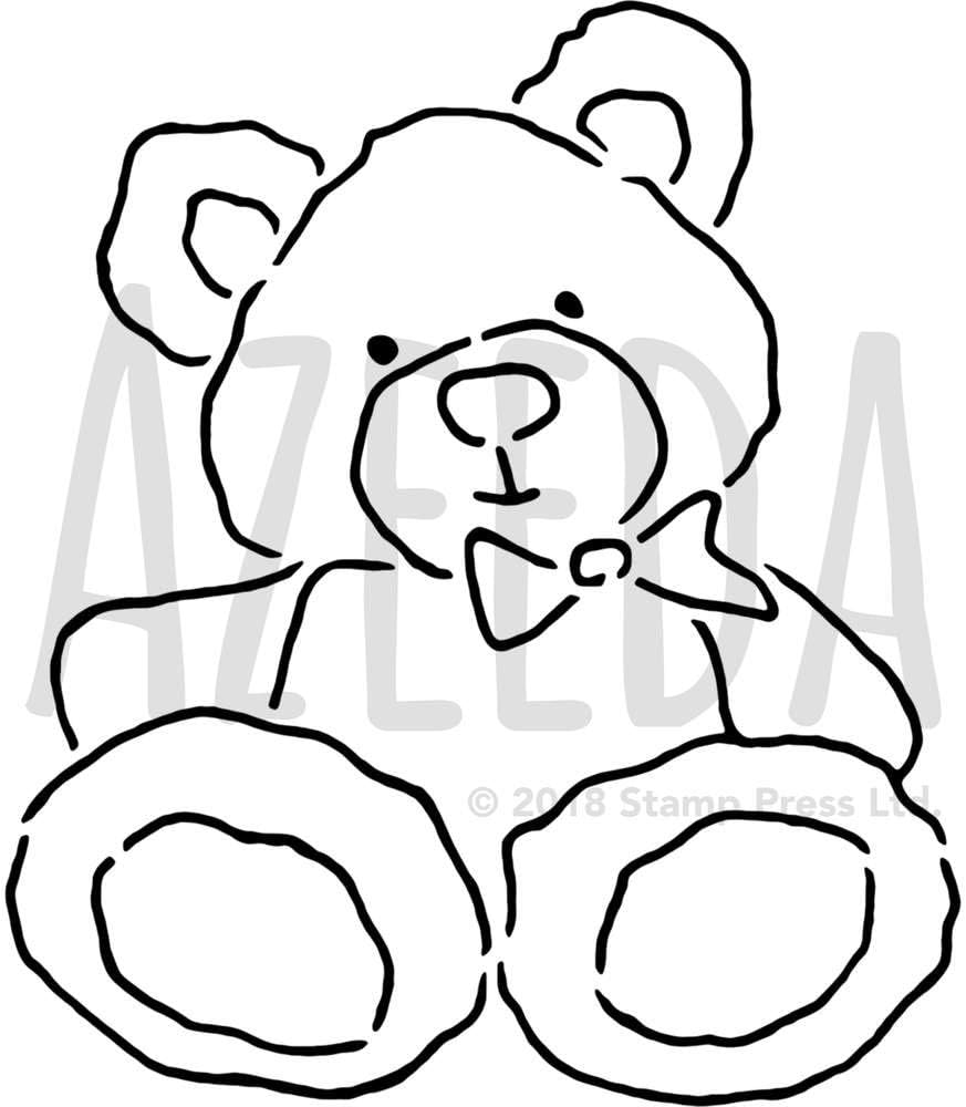 Groß A2 'Teddybär' Wandschablone / Vorlage (WS00034933): Amazon.de