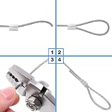 Glarks 200Pcs 1/16 Inch Aluminum Crimping Loop Sleeve Double Barrel Ferrule view 5