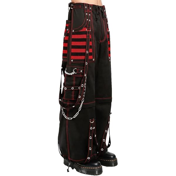 Gothic Wax Cotton Mens Cyber Rave Techno Jeans Punk Shorts