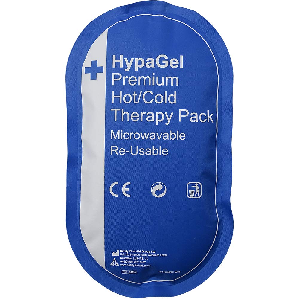 Safety First Aid Group HypaGel Premium Reusable Hot/Cold Therapy Pack, Microwaveable, Freezable Therapy Pack for Sports First Aid, Muscle Strain and Sprain Injuries, Pain Relief
