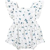 Happy Town Newborn Baby Girl Clothes Infant Summer Romper Sleeveless Floral Cute Outfits One Piece Jumpsuit Bodysuit