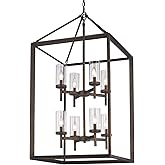 Golden Lighting Smyth 8-Light Pendant in Gunmetal Bronze