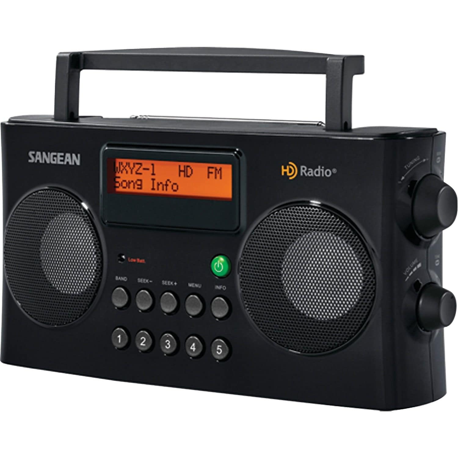 Photo 1 of Sangean HDR-16 HD Radio/FM-Stereo/AM Portable Radio, Black