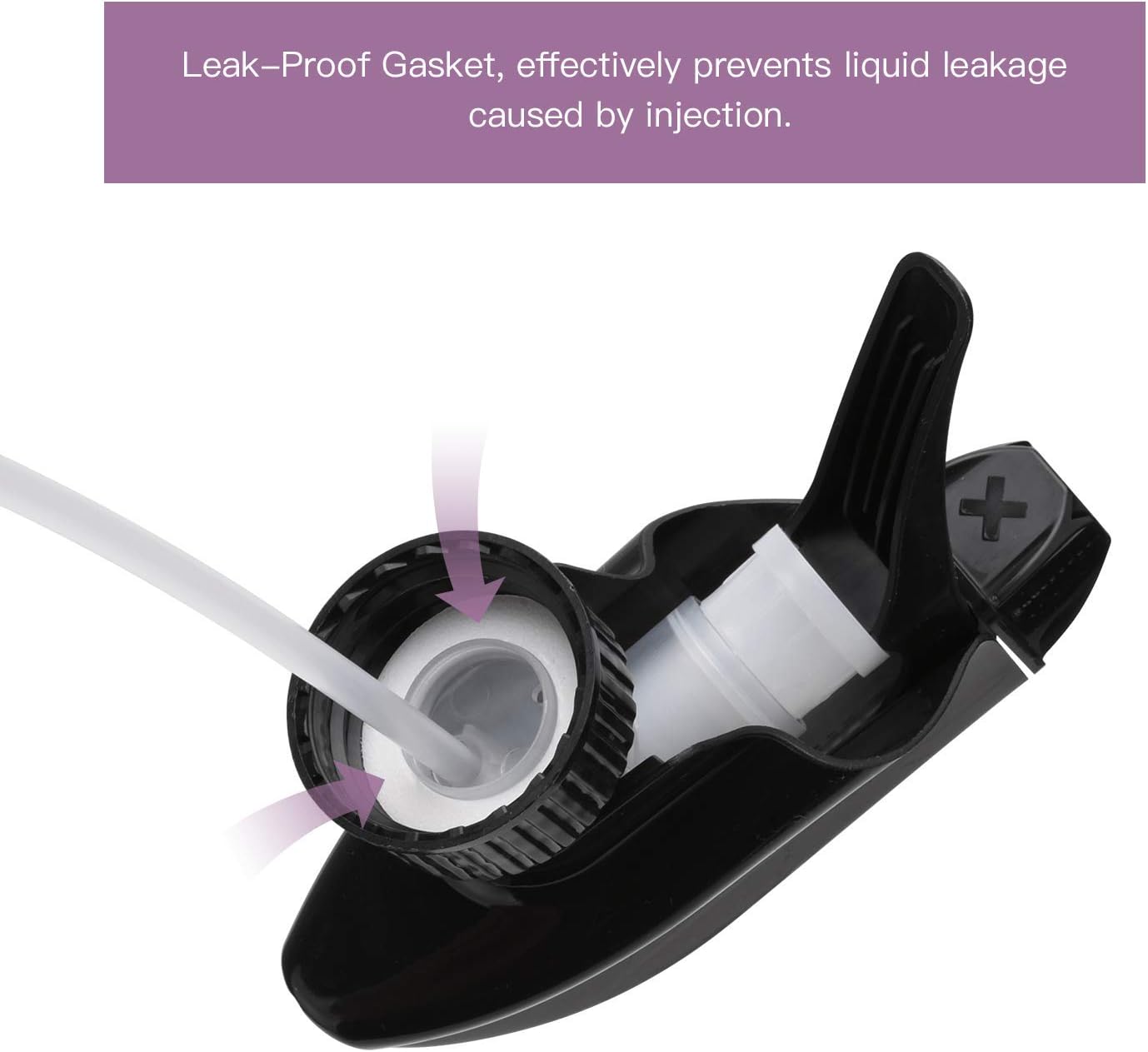 ULG 4 Pack Mist Spray & Stream Sprayer Replacement Trigger Spray Tops Fits Standard 8oz / 16oz Boston Round 28/400 Neck Bottles : Garden & Outdoor