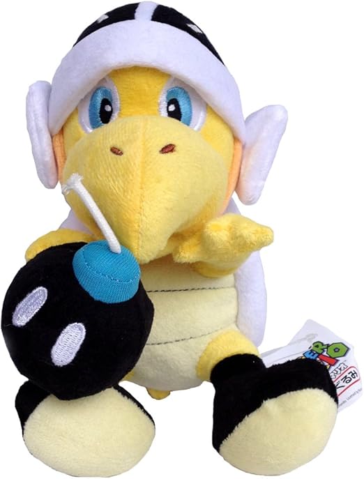 Yijinbo Bomb Bro Super Mario Bros Koopa Troopa - Tortuga de Peluche (20,3 cm), Color Negro: Amazon.es: Hogar