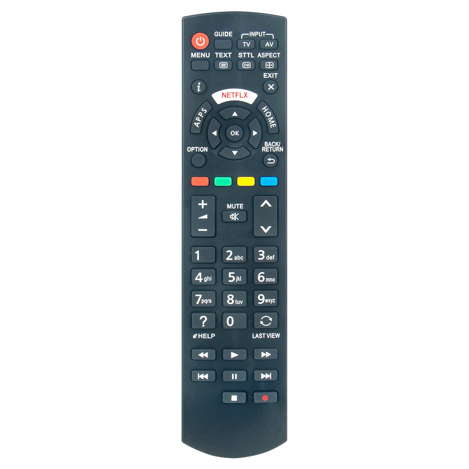 NEW N2QAYB001009 Replaced Remote Control Work for PANASONIC TX-42CSR610 TX-24CS500E TX-24CSW504 TX-32CS510B TX-32CS510E TX-32CS600B TX-40DX653E TX-55CS520E TX-55CSW524 TX40DX653E TX40DXU601 TX49DS500E