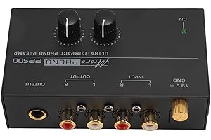 Phono Turntable Preamp for Turntable, RIAA Equalized Low Noise Pre Amplifier with Convert, Electronic Audio Stereo Phonograph