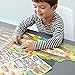 Petit Collage Giant Fold Out Activity Book Roads & Rails, Over 100 Reusable Stickers Ages 3+